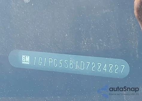 2013 Chevrolet Cruze 1Lt Auto z USA, uszkodzony, nr VIN 1G1PC5SB1D7284827